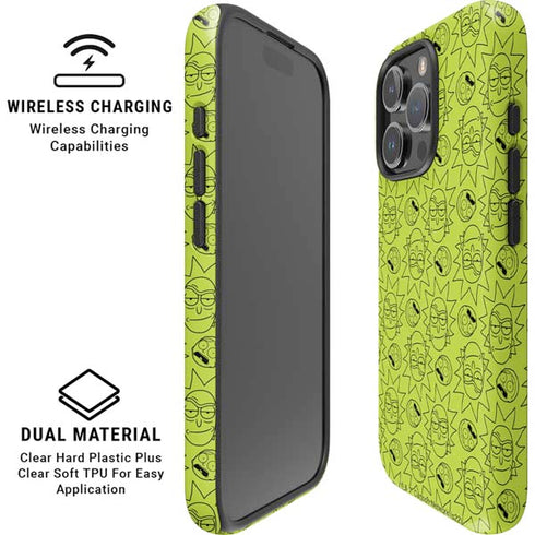 Adult Swim Rick and Morty Rick and Morty All Over Print iPhone 16 Pro Max Magsafe Impact Case